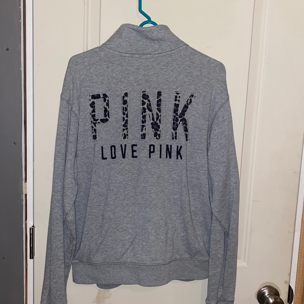 PINK quarter zip hoodie
